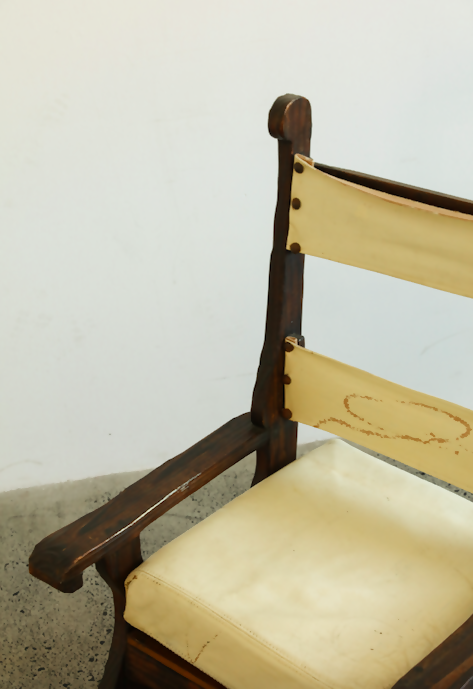 BRUTALIST Vintage African Rocking Chair