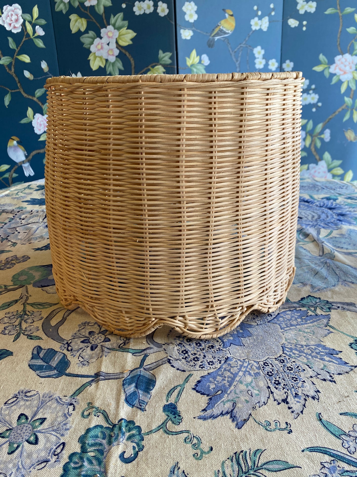 Wicker Scallop Lampshade