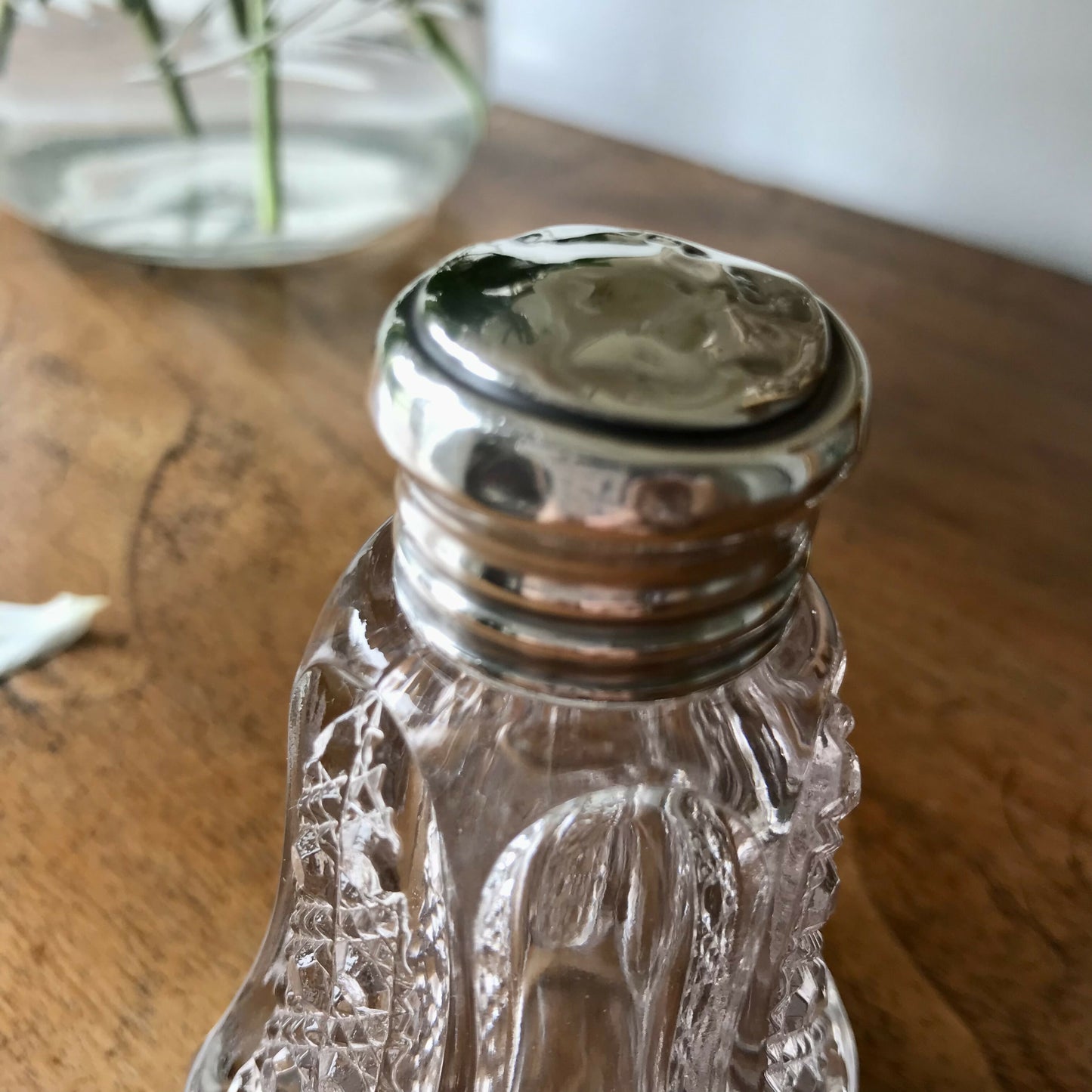 Silver topped Scent Bottle