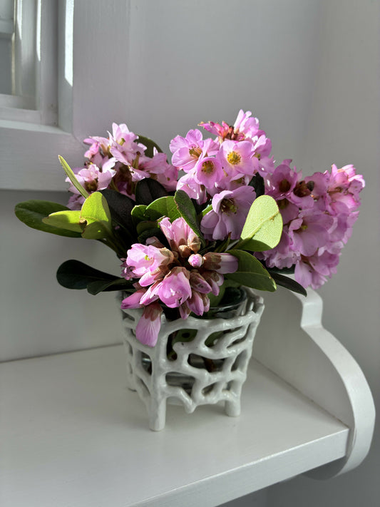 Faux Bois Twig Vase
