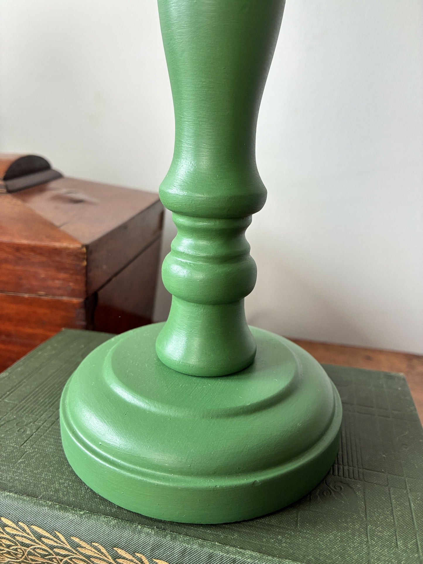 Green Candlestick Lamp