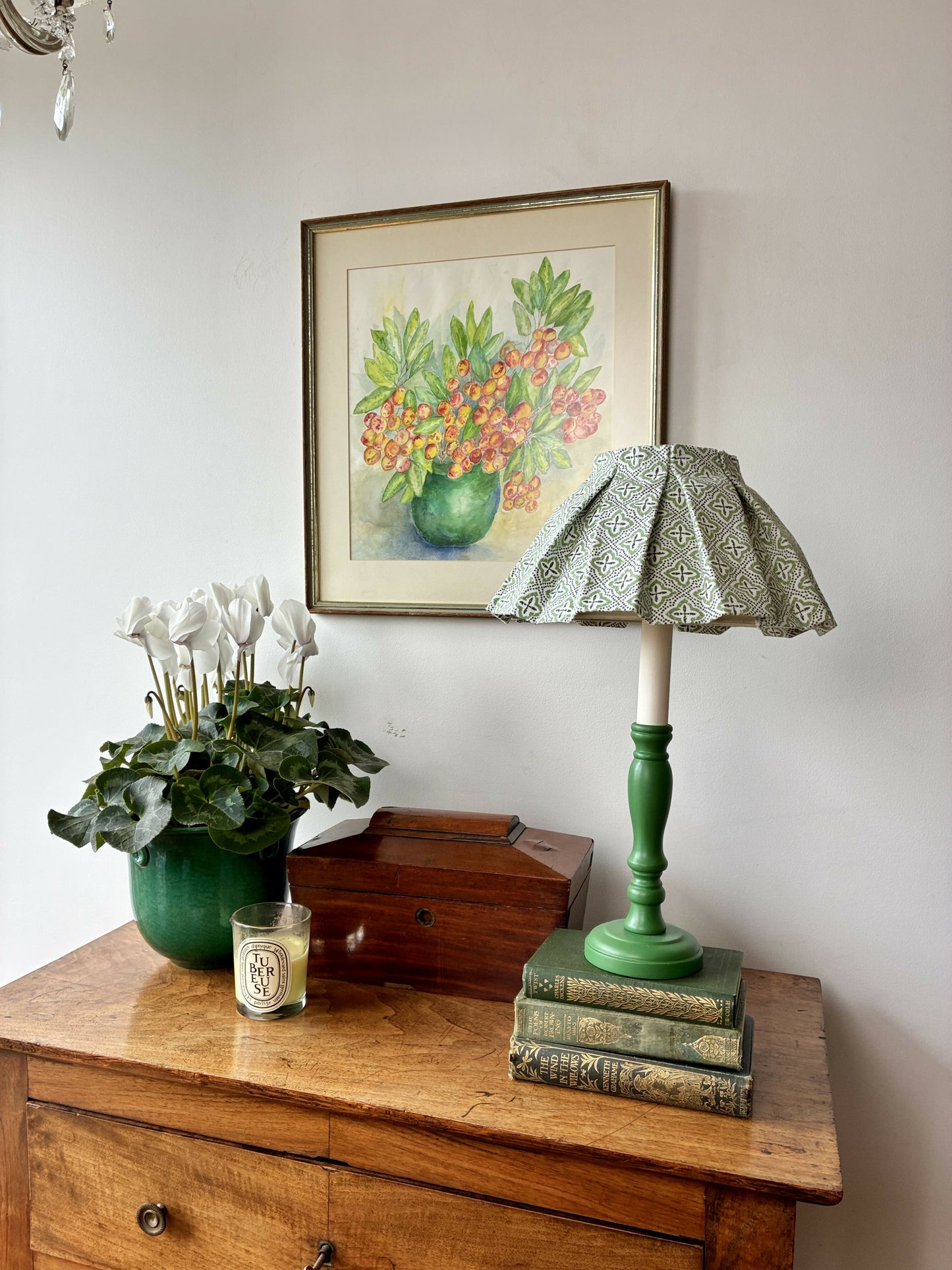 Green Candlestick Lamp