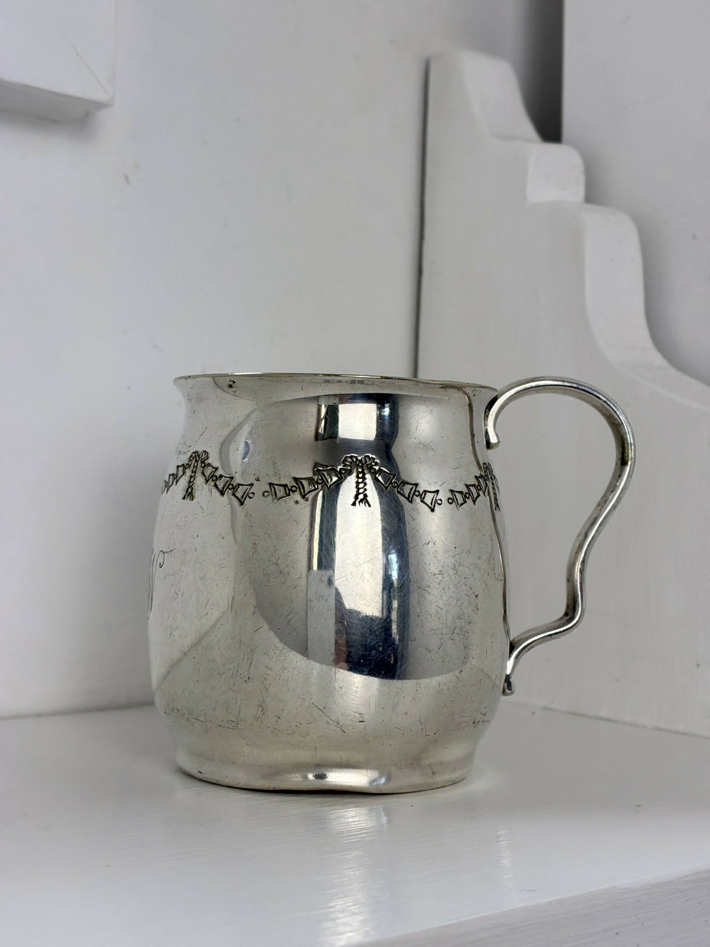 Silver Plated Christening Mug