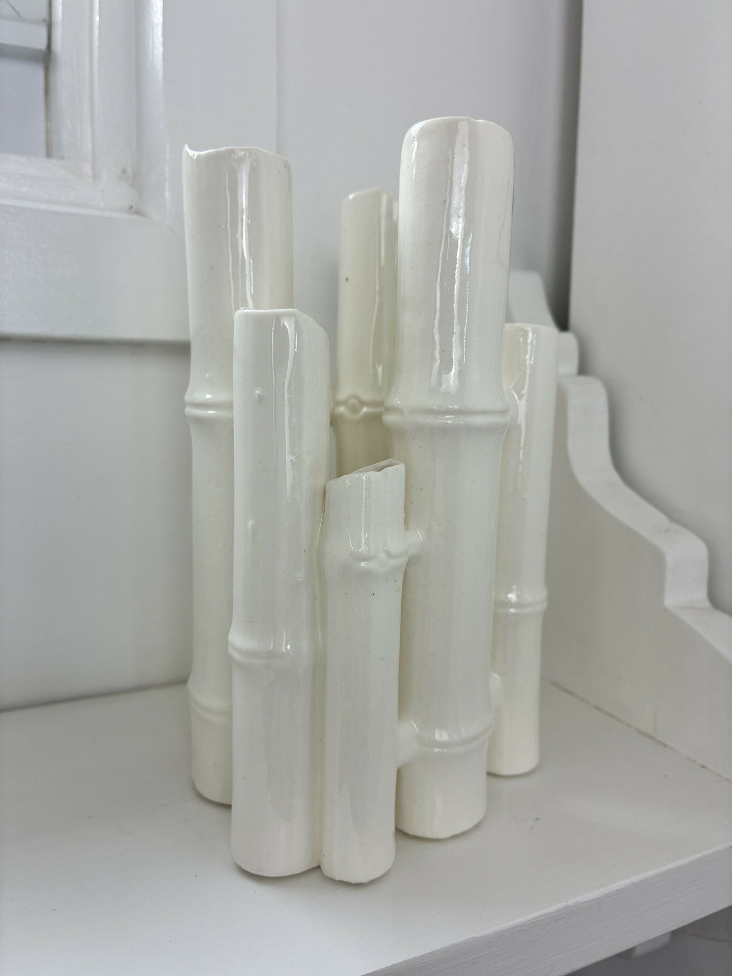 Faux Bois Bamboo Vase