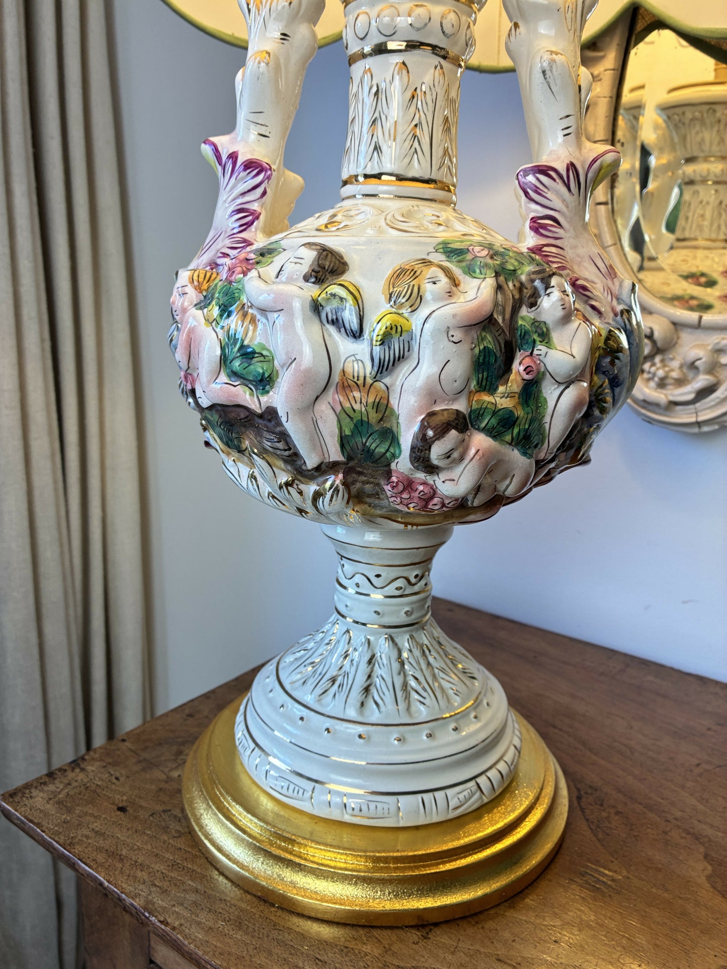 Large Capodimonte Keramos Lampbase