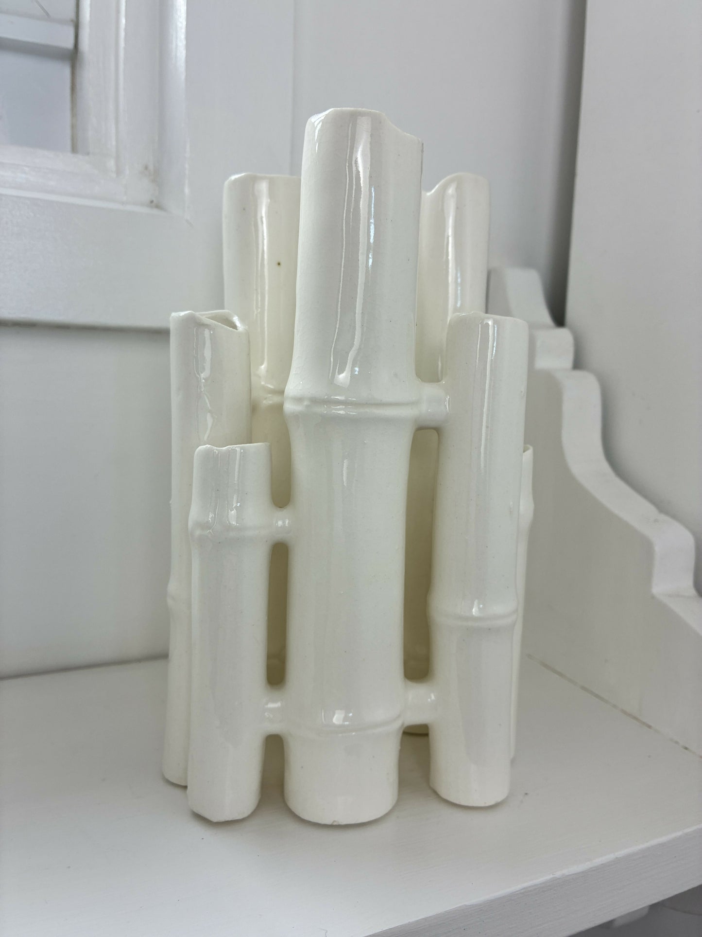 Faux Bois Bamboo Vase