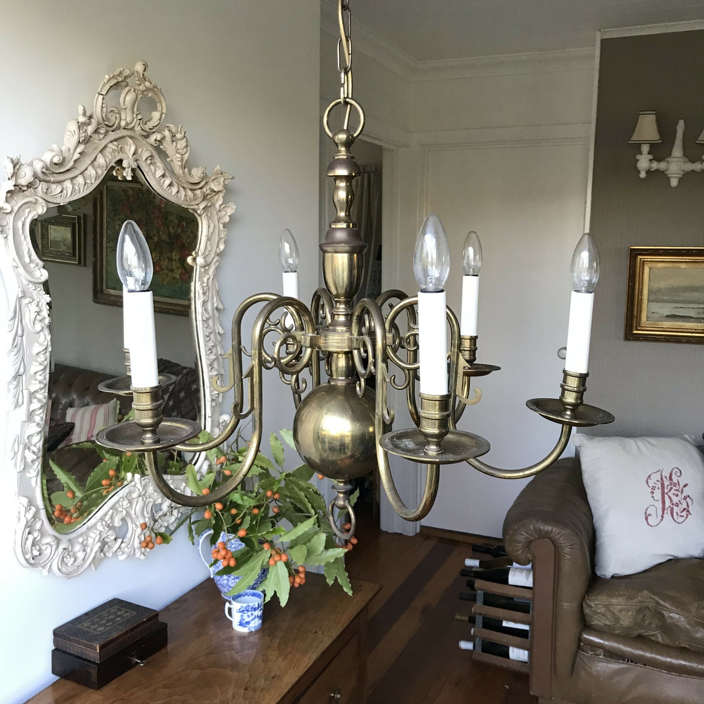 6 Light Flemish Chandelier