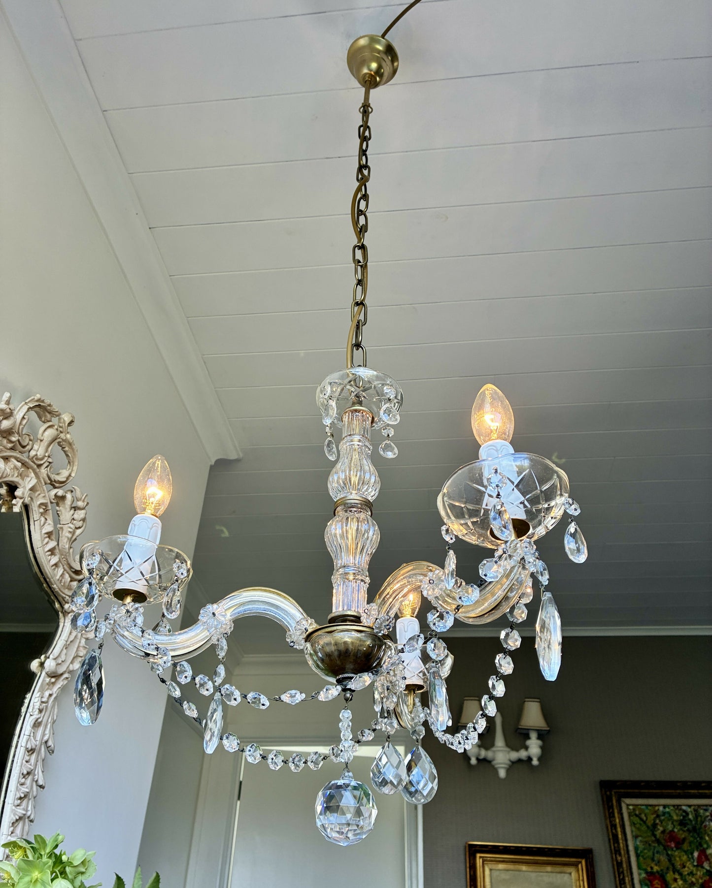 Three Arm Marie Therese Chandelier
