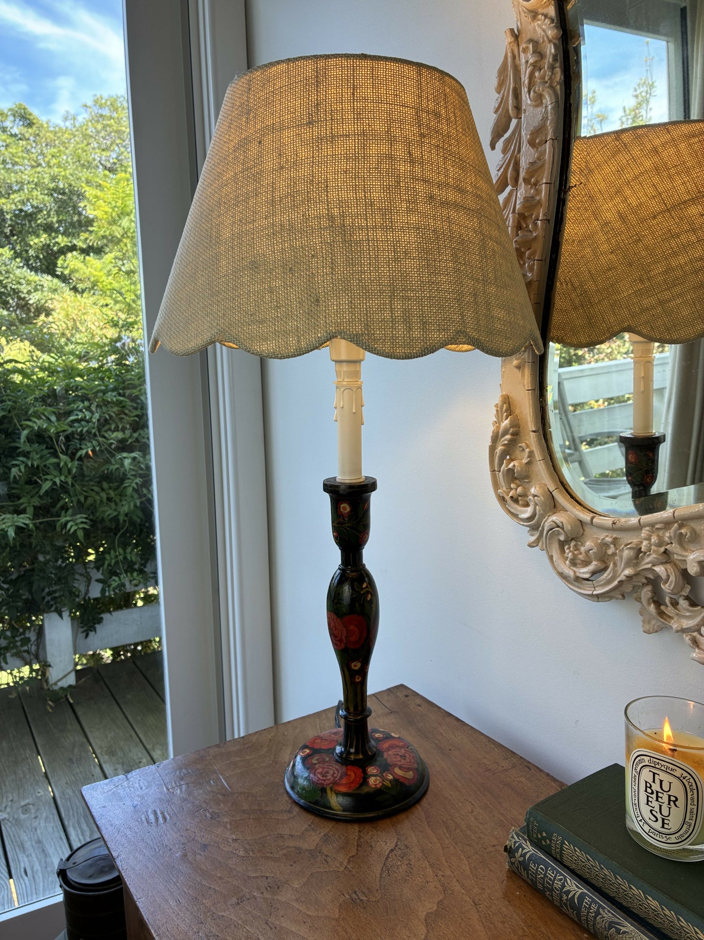 Kashmiri Laquerware Lamp Base