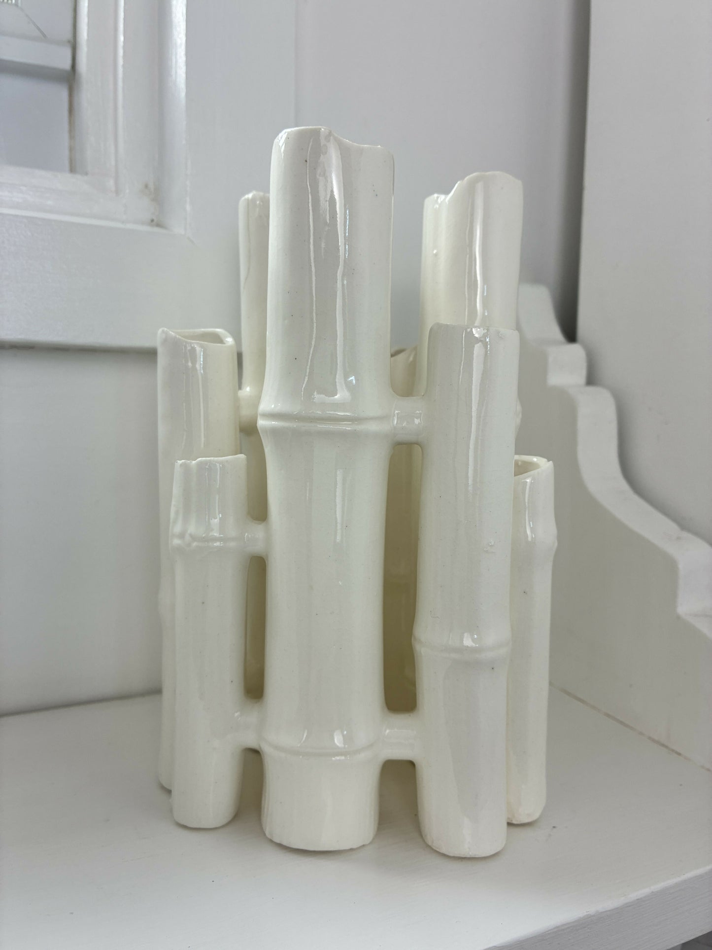 Faux Bois Bamboo Vase