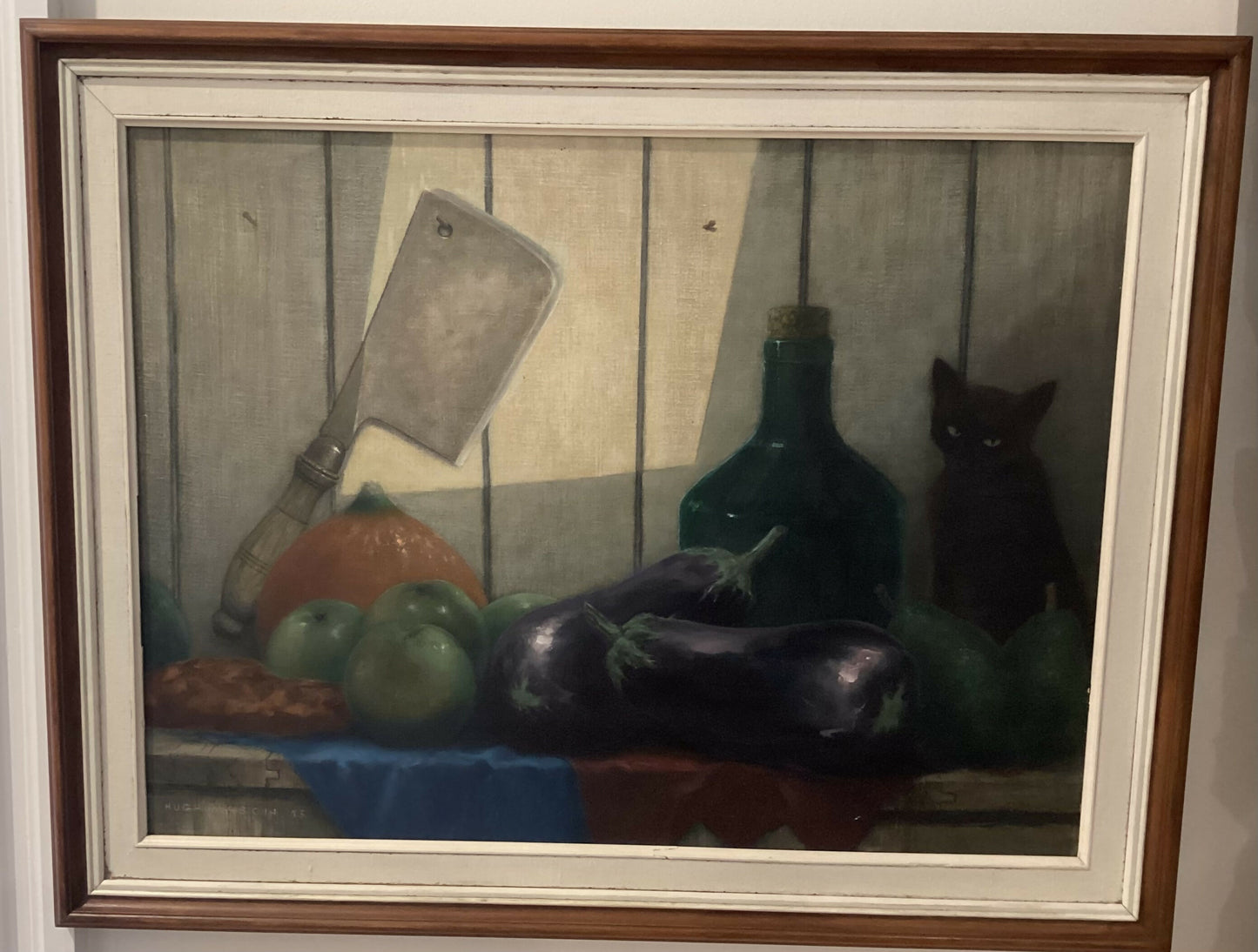 Still Life 72cm x 57cm, oil by Hugh Mason, 1933.