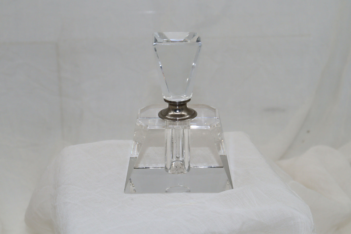 Art Deco style crystal perfume bottle