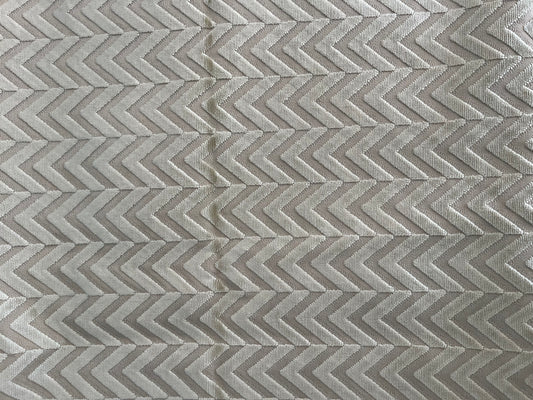 Beige velvet chevron