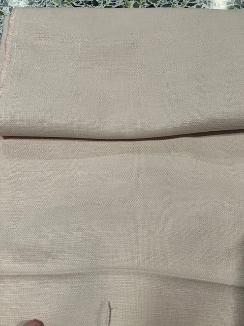 Cotton Pale Green Linen Fabric Remnant