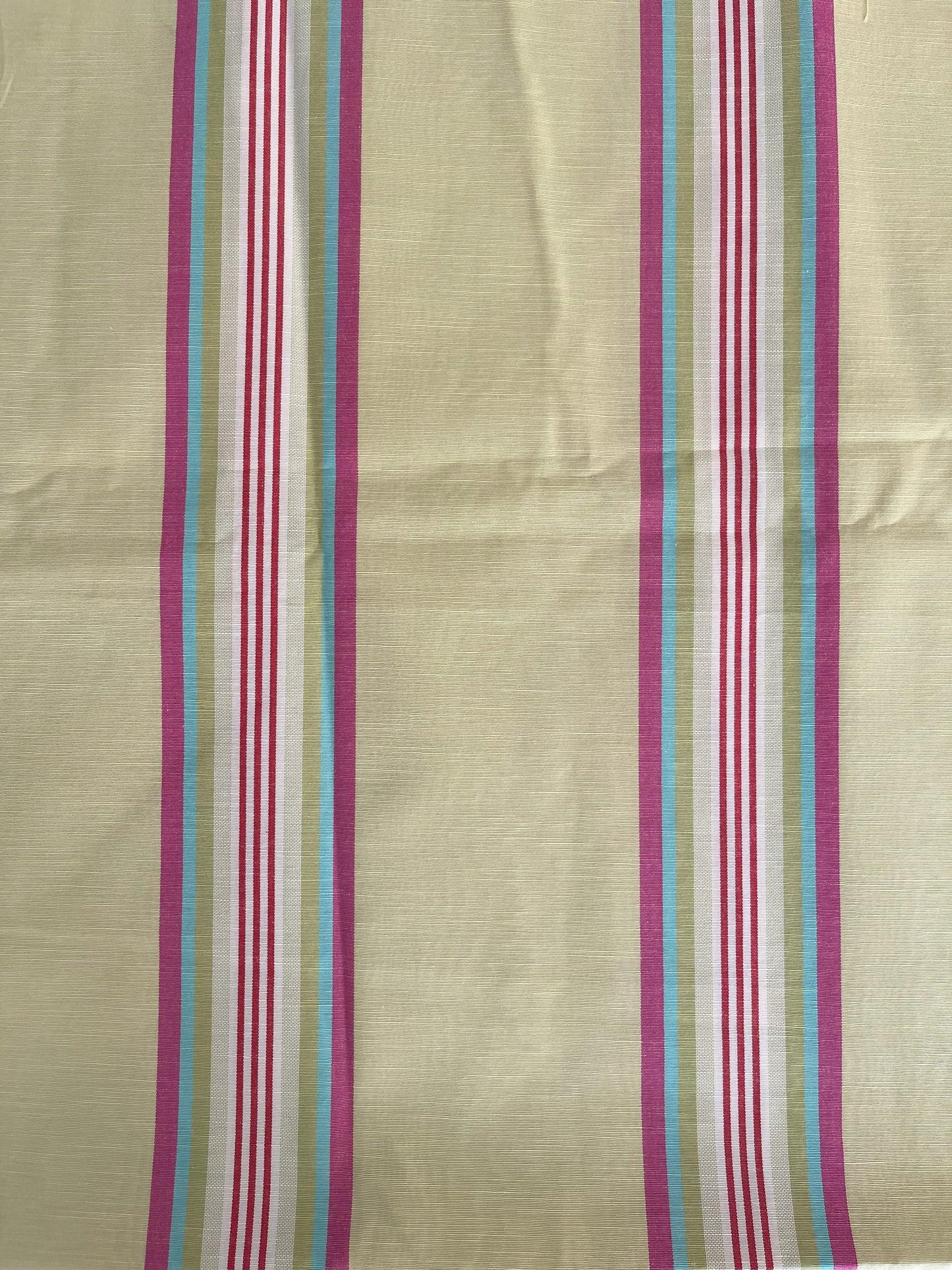 Multi-coloured Stripe Fabric Remnant