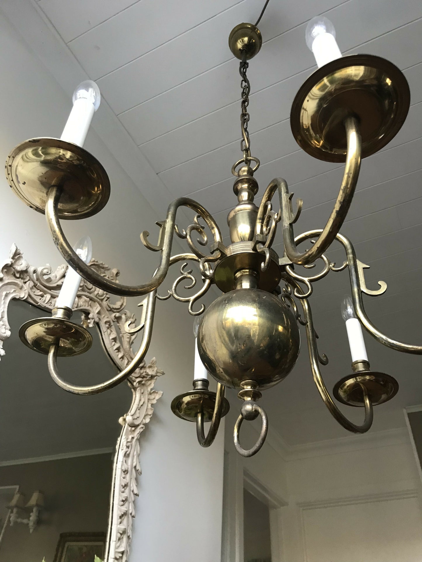 6 Light Flemish Chandelier