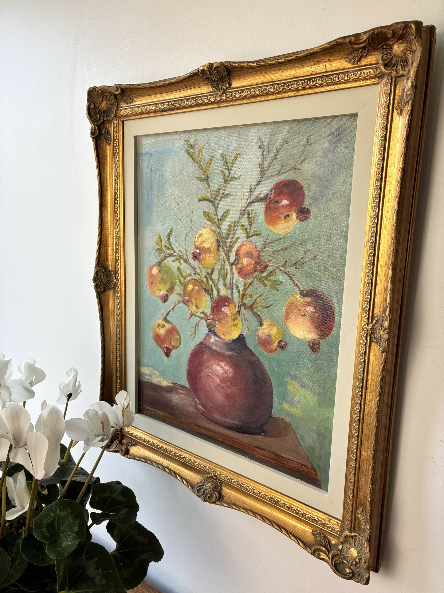 Still life of Pomegranates