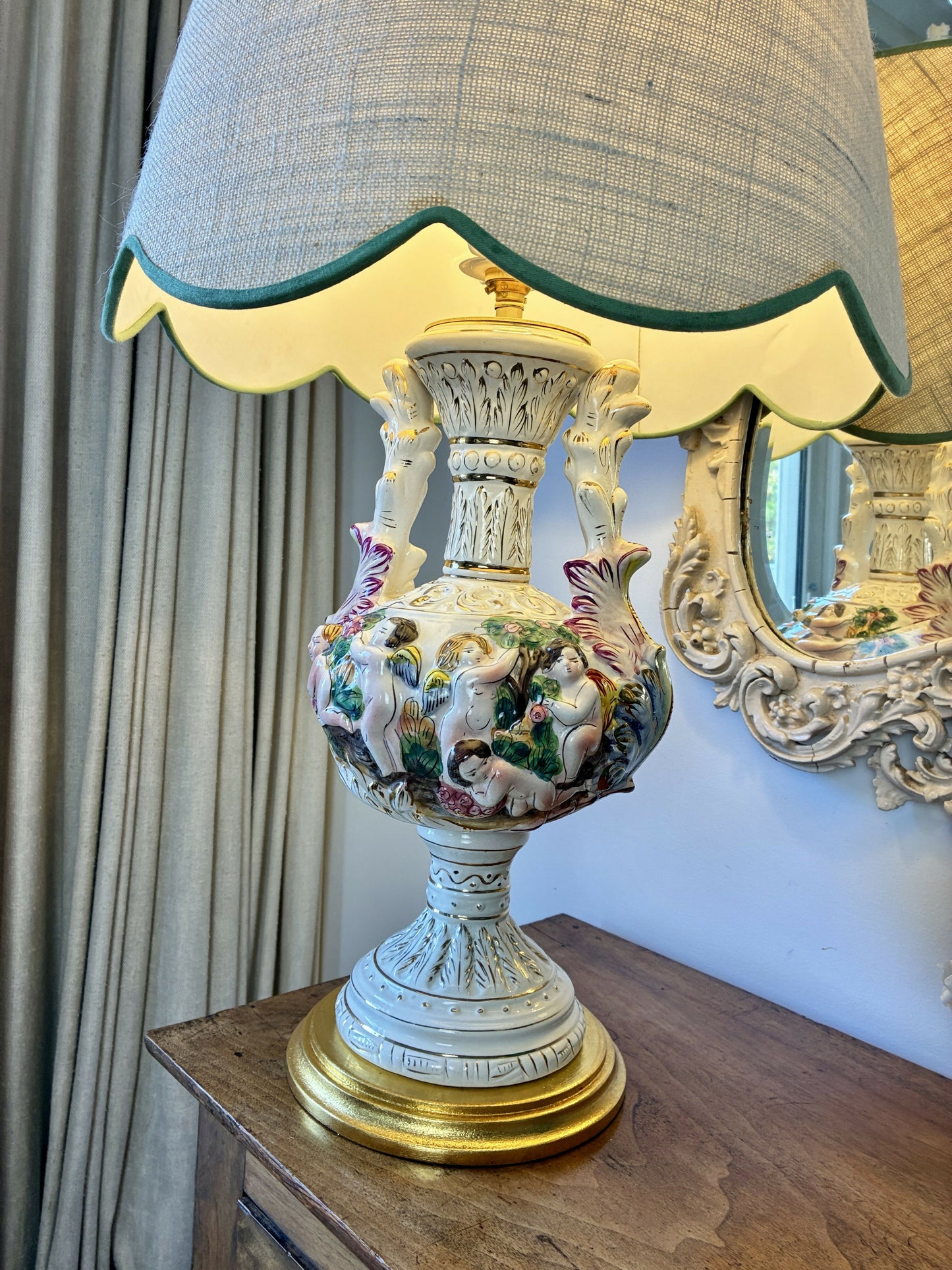 Large Capodimonte Keramos Lampbase