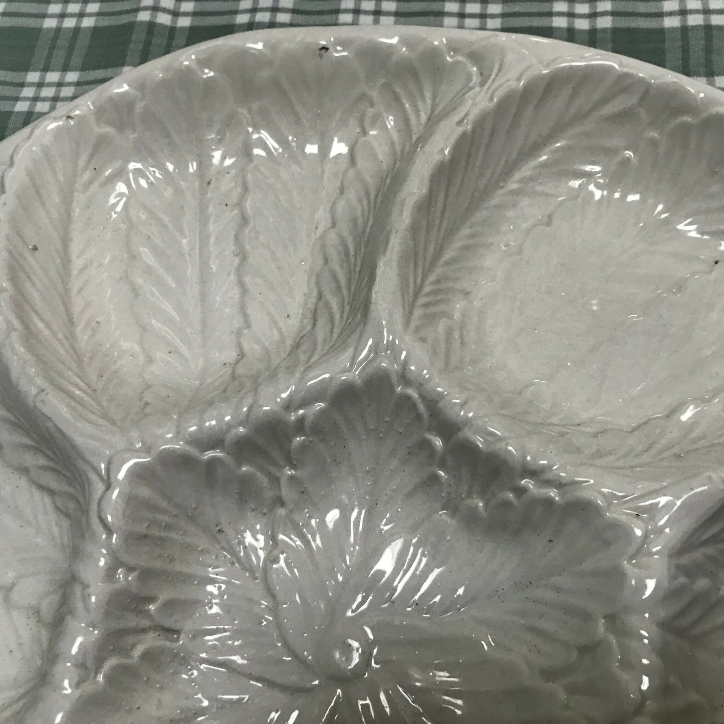 Italian White Majolica Platter