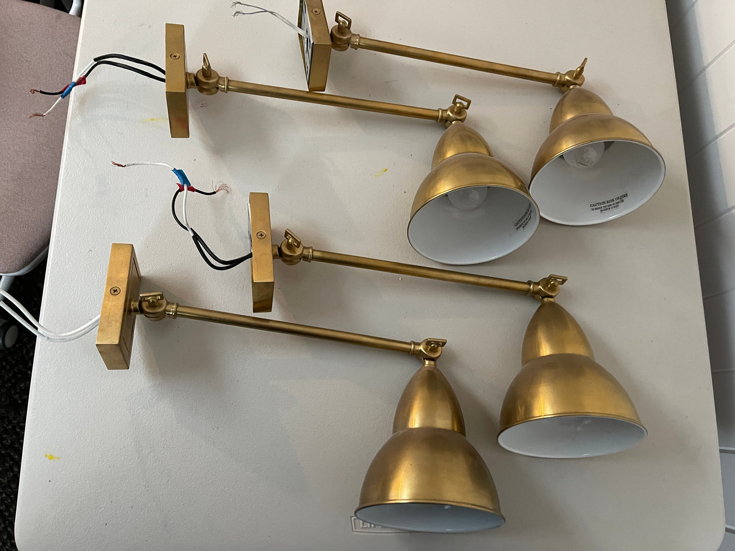 Visual Comfort French Library Single Arm Wall Lights