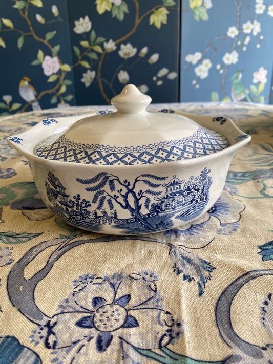 Blue & White Vintage Tureen