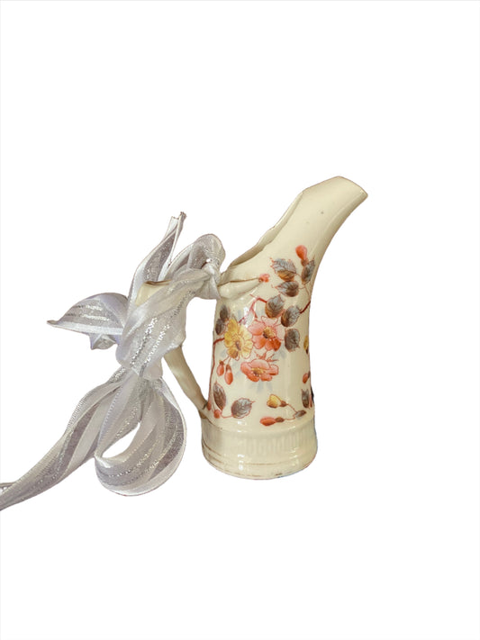 Ceramic English Miniature Jug Christmas Decoration