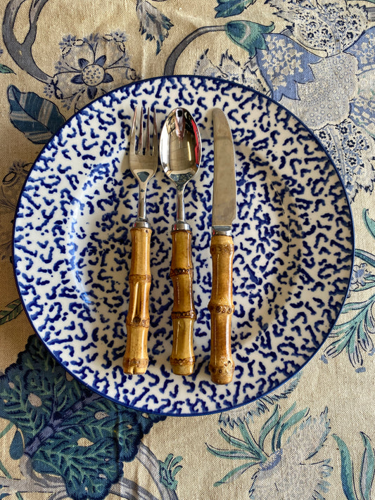 Faux Bamboo Cutlery - Entree Size