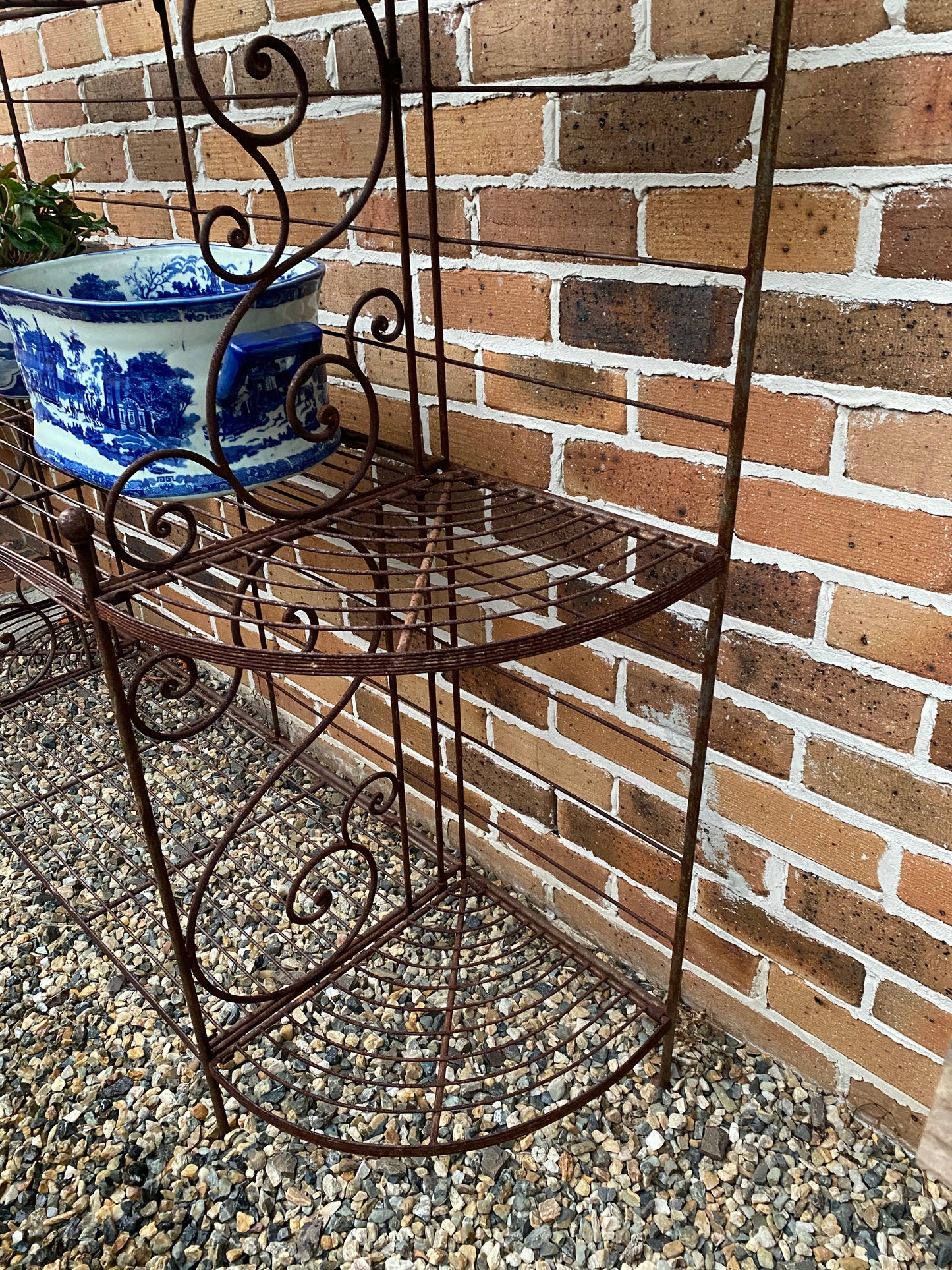 Antique Iron Bakers Stand