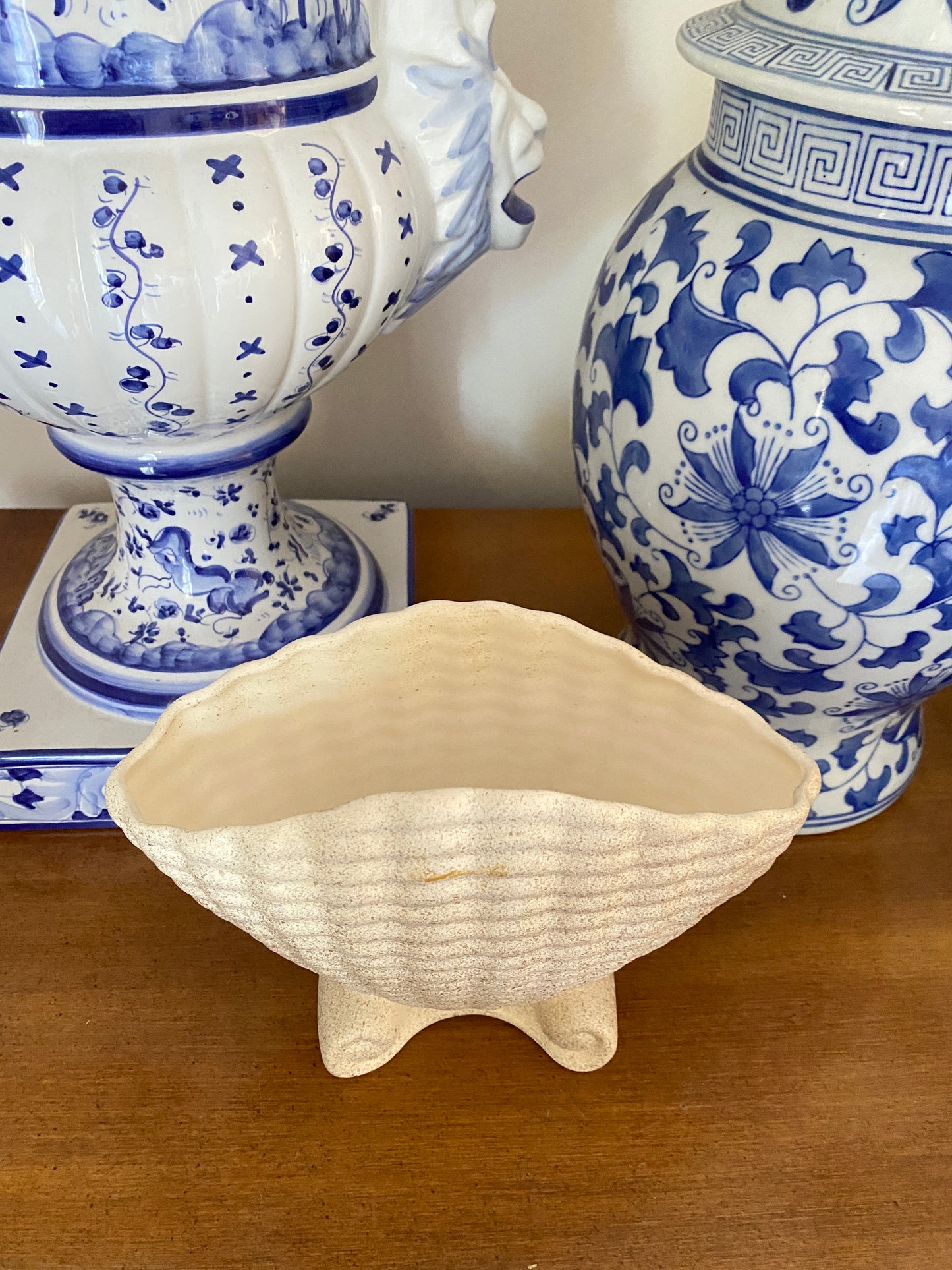 Vintage MCM Shell Vase