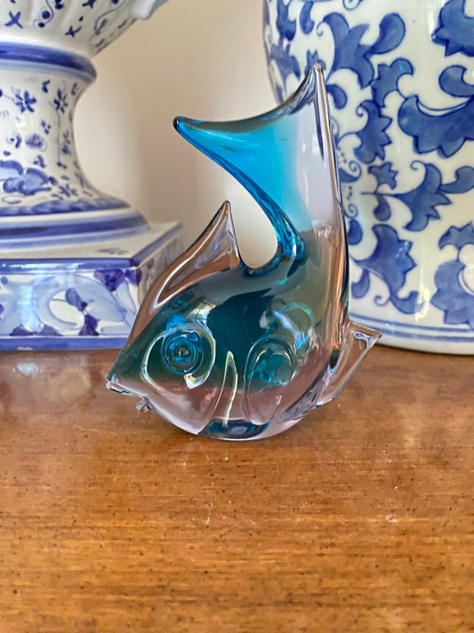 Vintage MCM Glass Fish