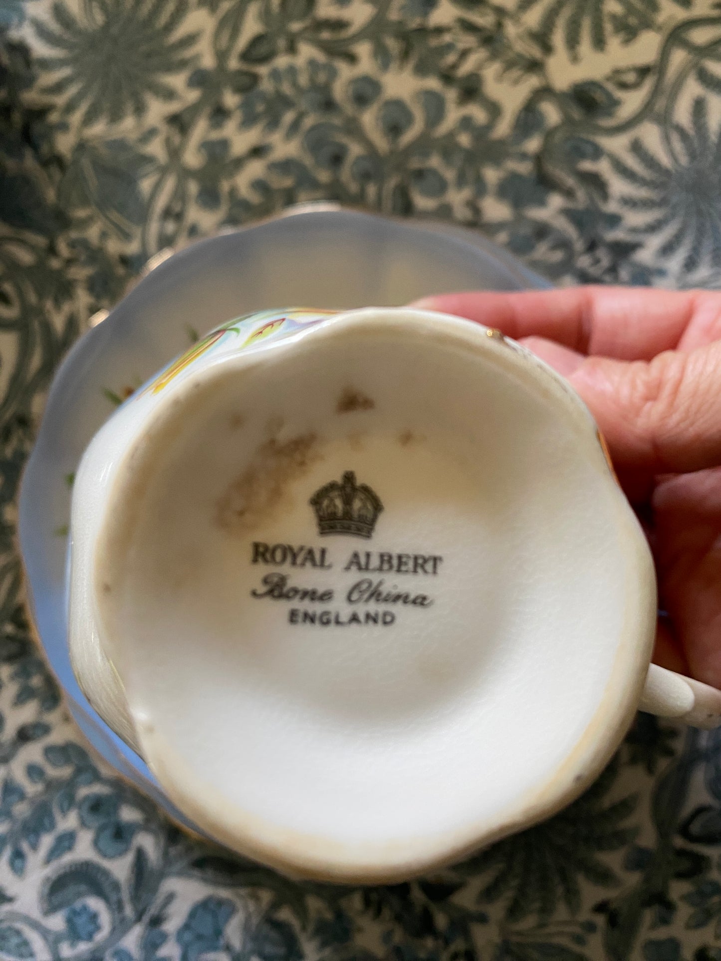 Royal Albert Bone China England Trio Blue