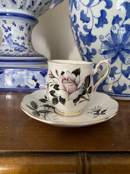 Royal Albert Queens Messenger Demitasse Cup & Saucer 1960