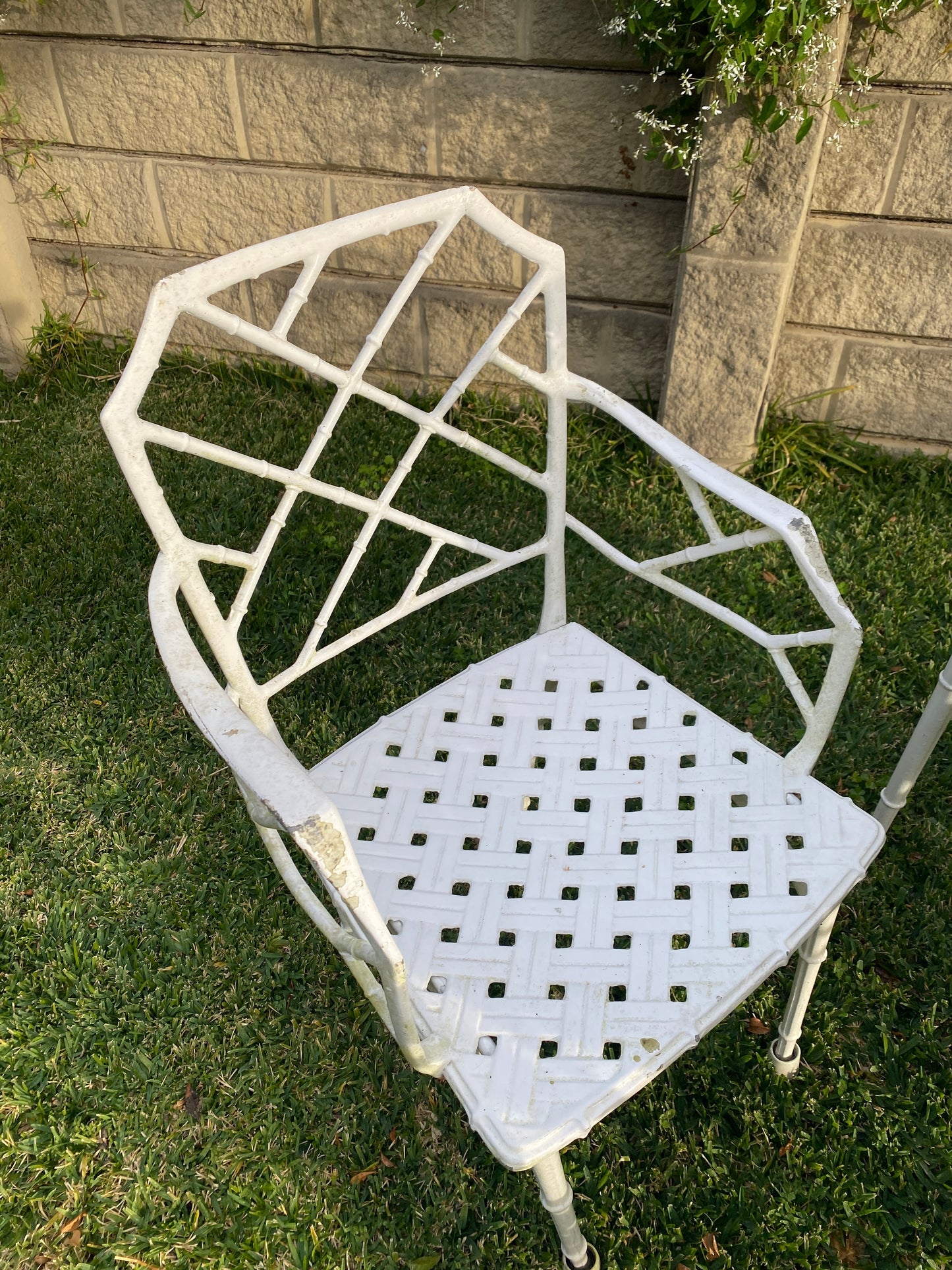 Faux Bamboo Outdoor Aluminium Setting