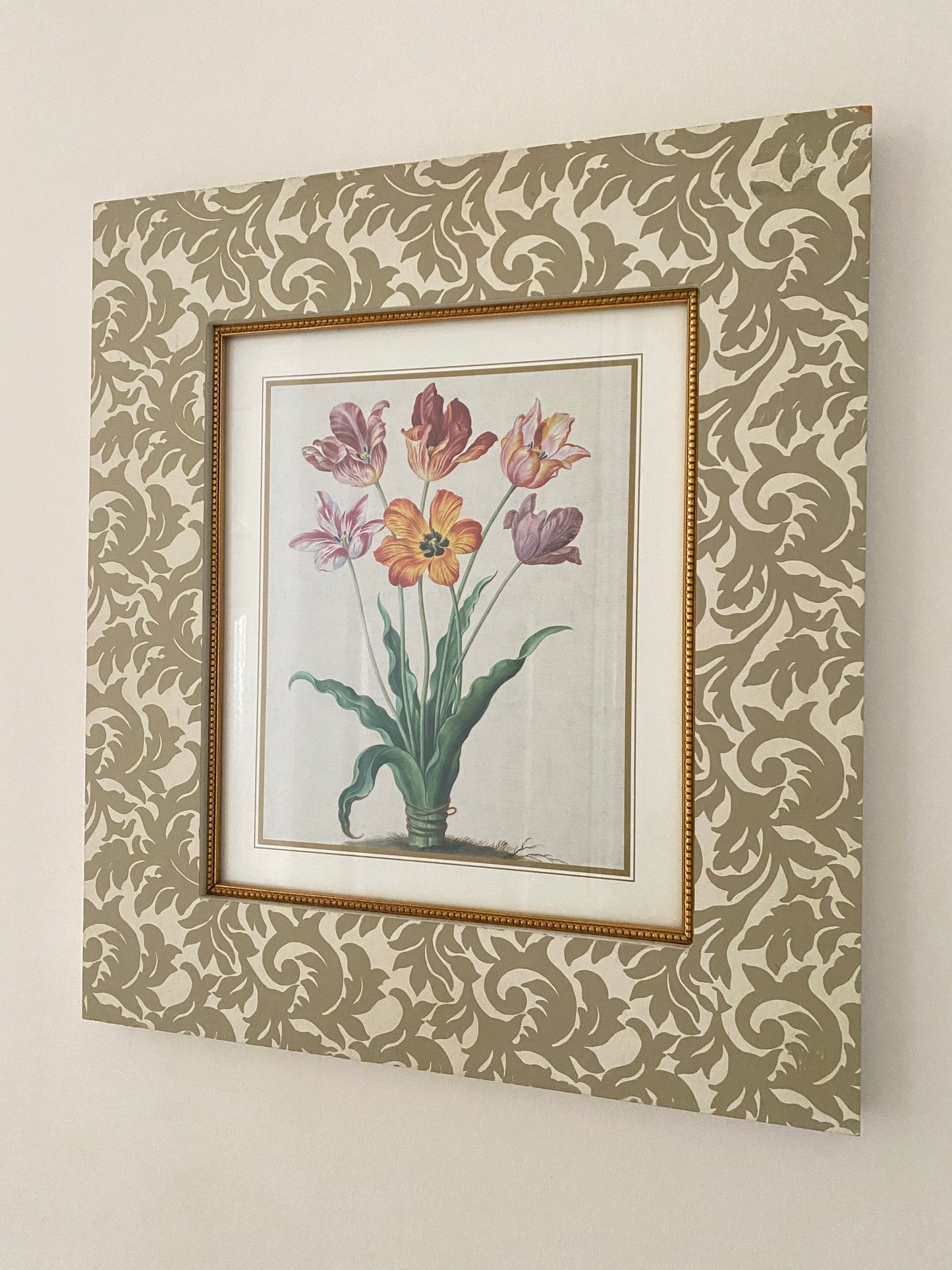 Set of 3 Vintage Floral lithographs