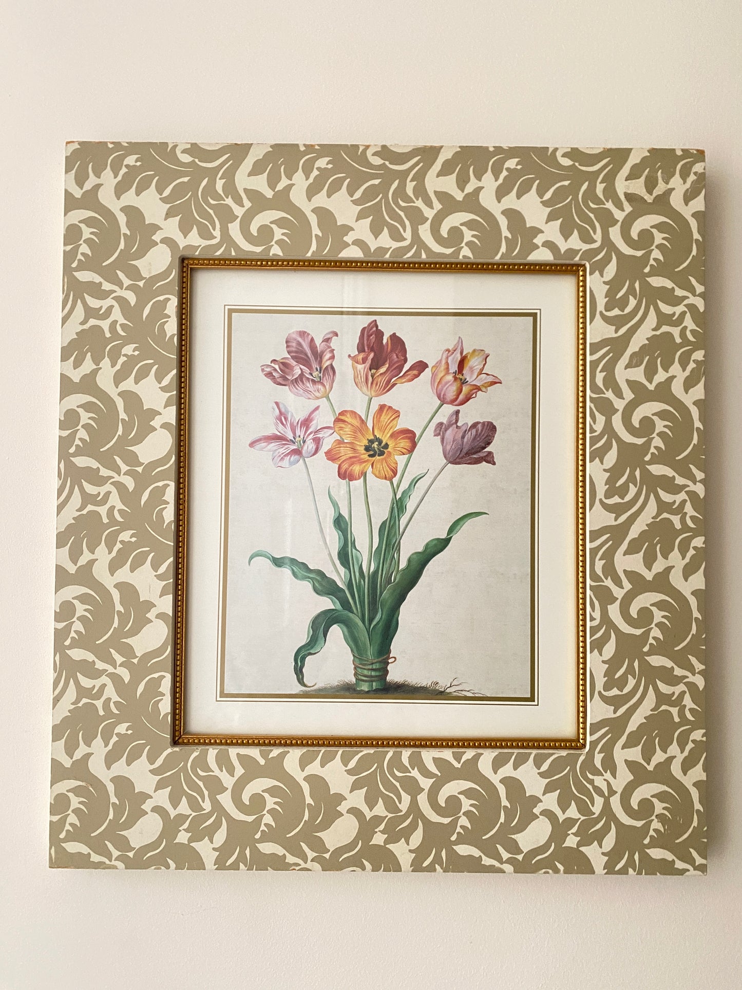 Set of 3 Vintage Floral lithographs