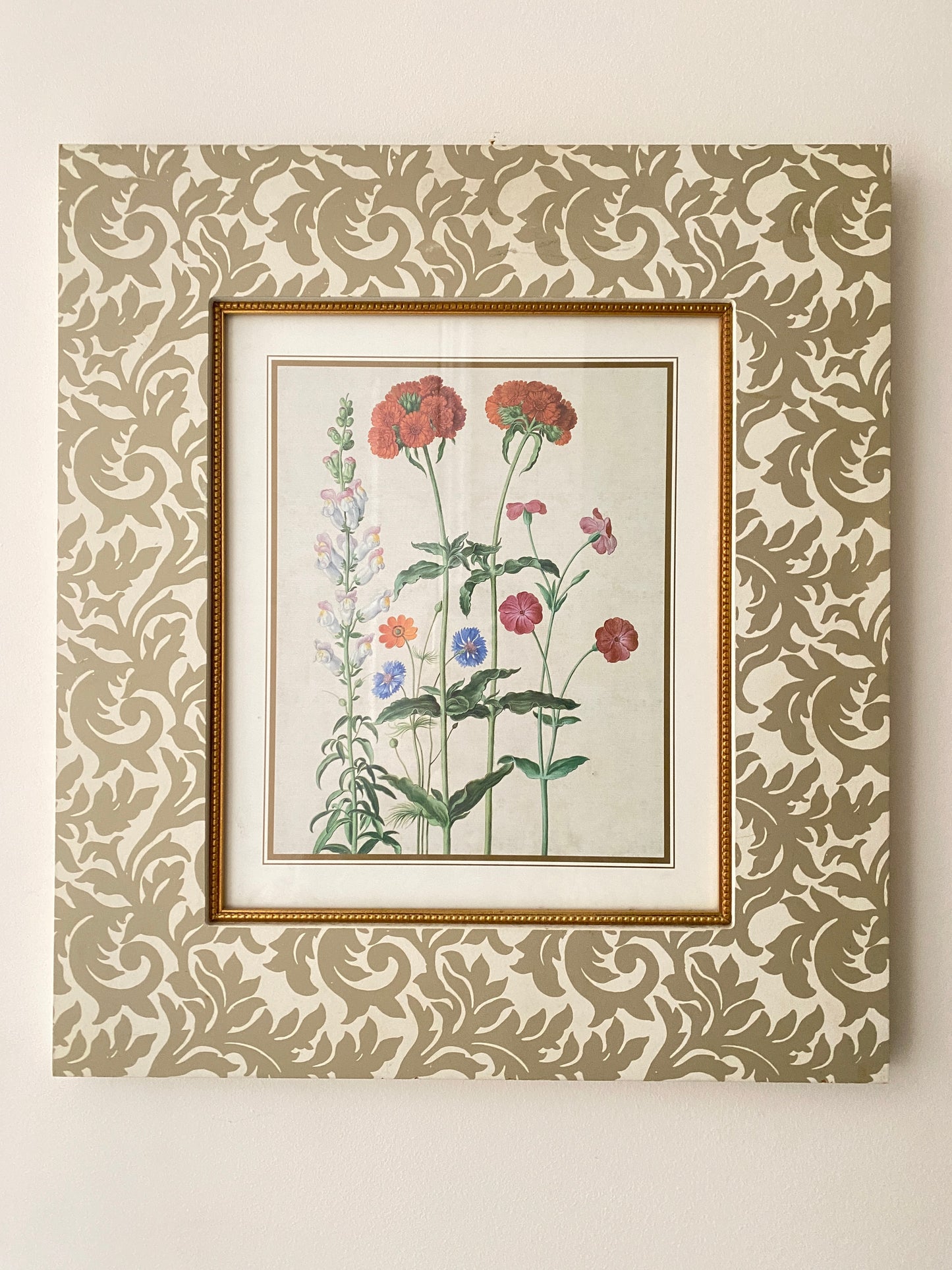 Set of 3 Vintage Floral lithographs