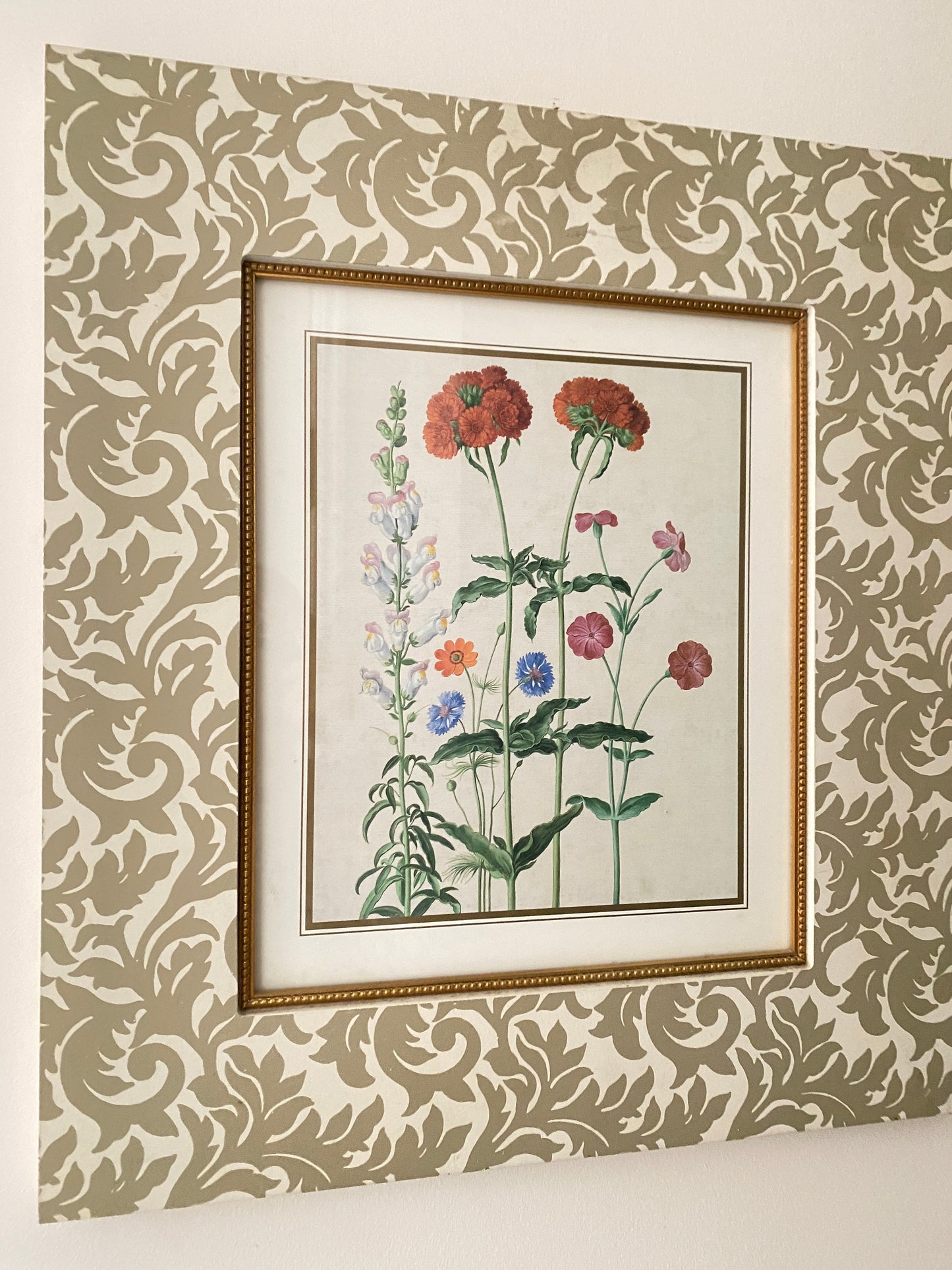 Set of 3 Vintage Floral lithographs