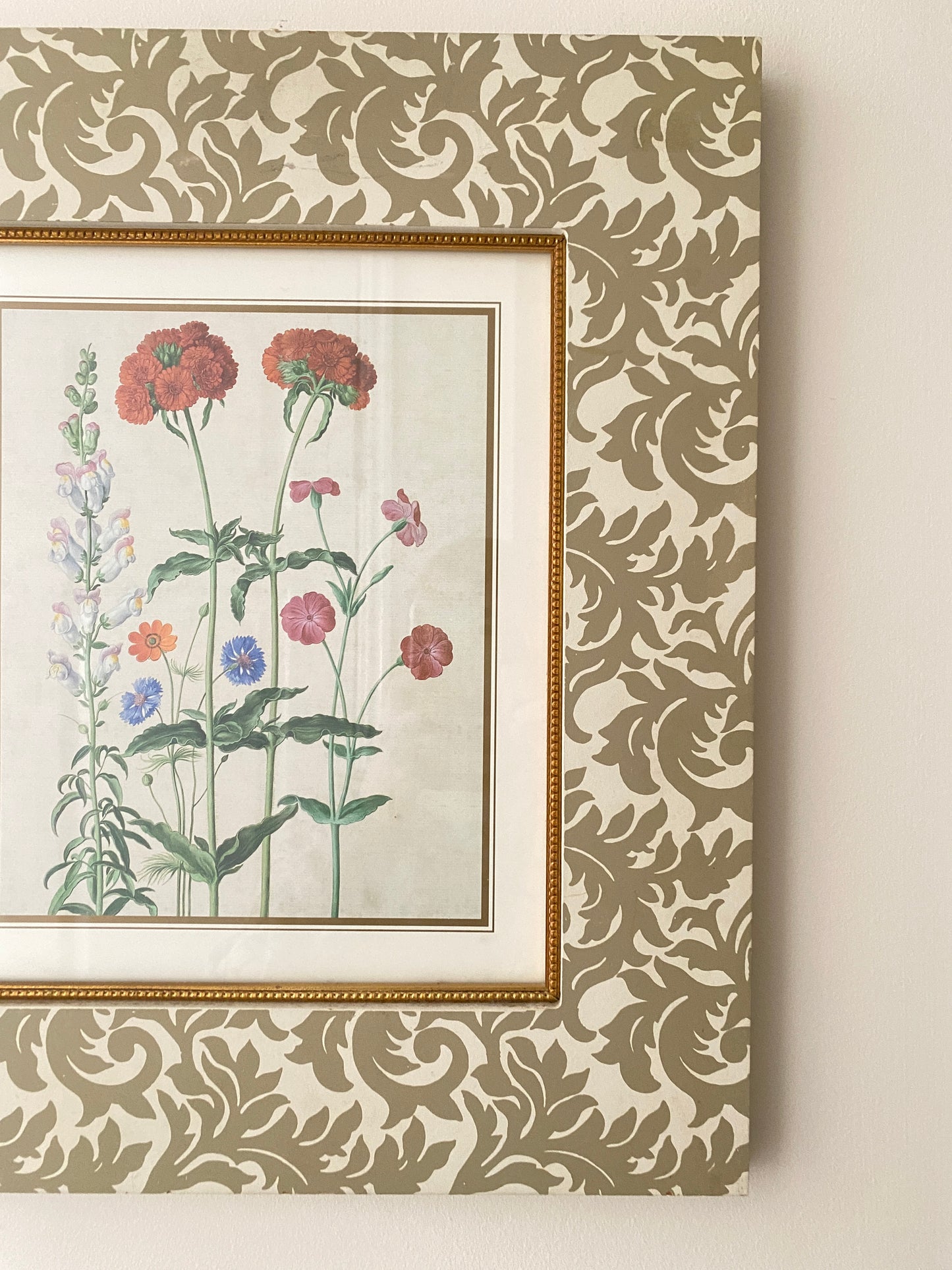 Set of 3 Vintage Floral lithographs