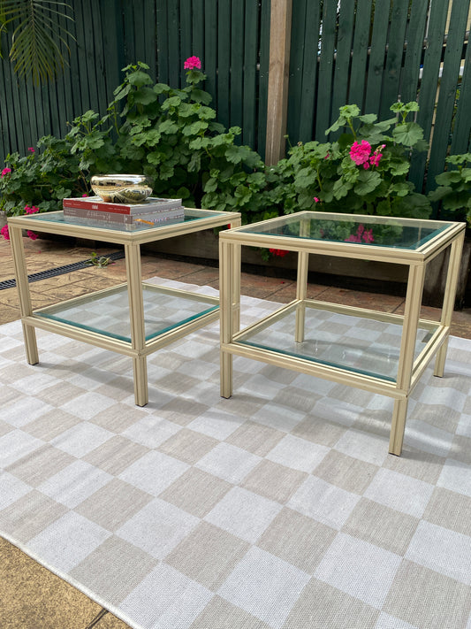 Pair Pierre Vandel Side Tables