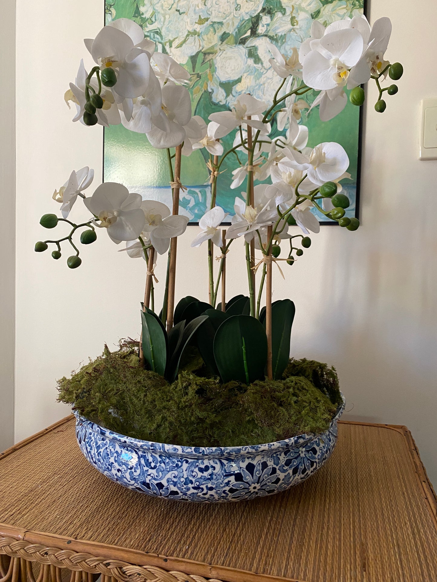 Frederick Rhead Wood & Sons Blue and White Chung Bowl c1910