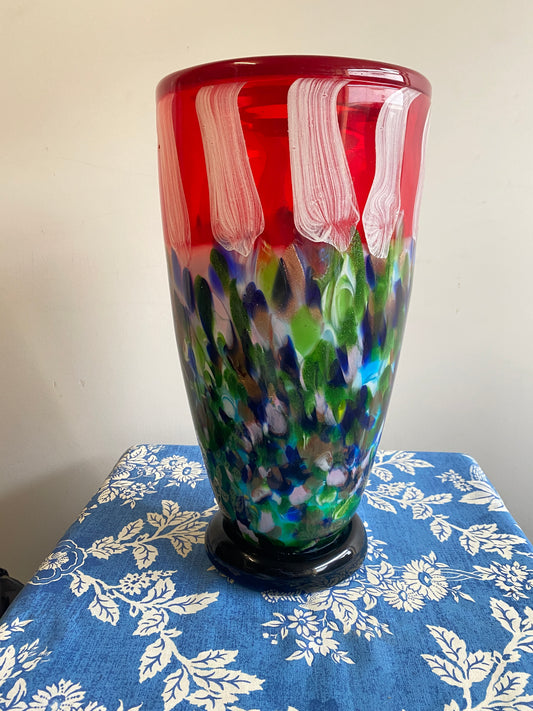 Heavy Art Glass Vase