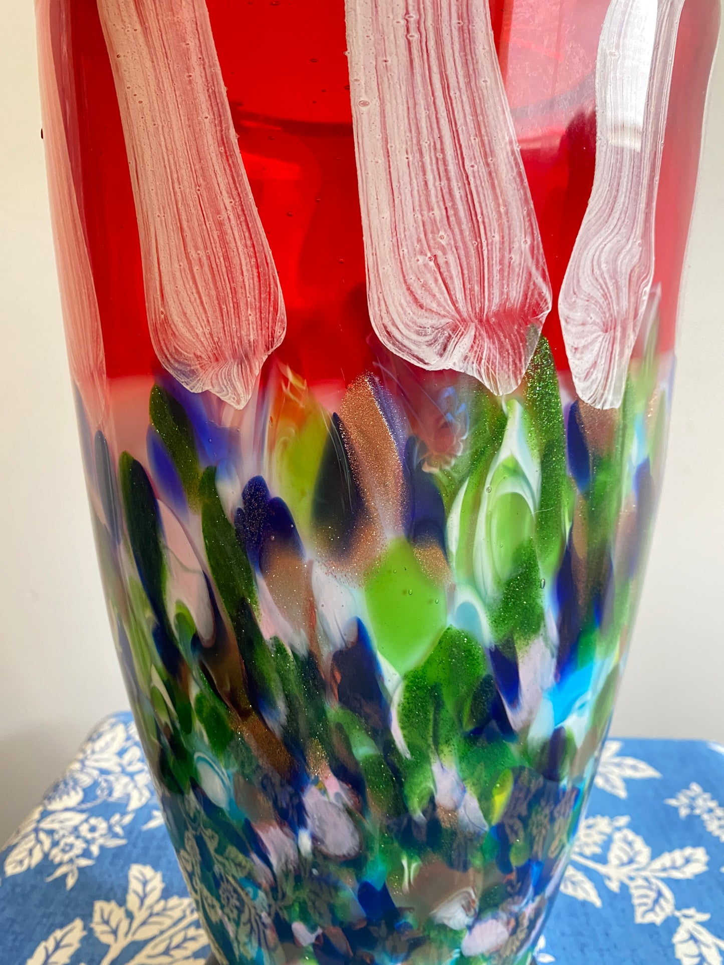 Heavy Art Glass Vase