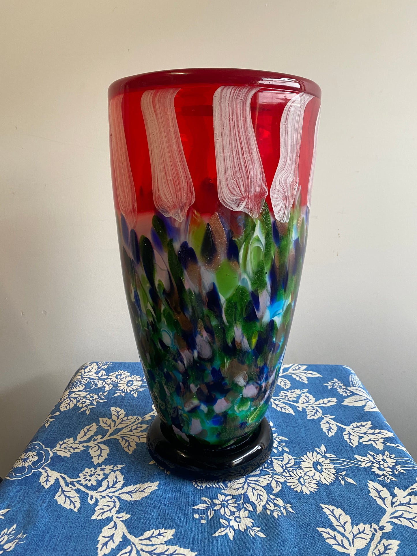 Heavy Art Glass Vase