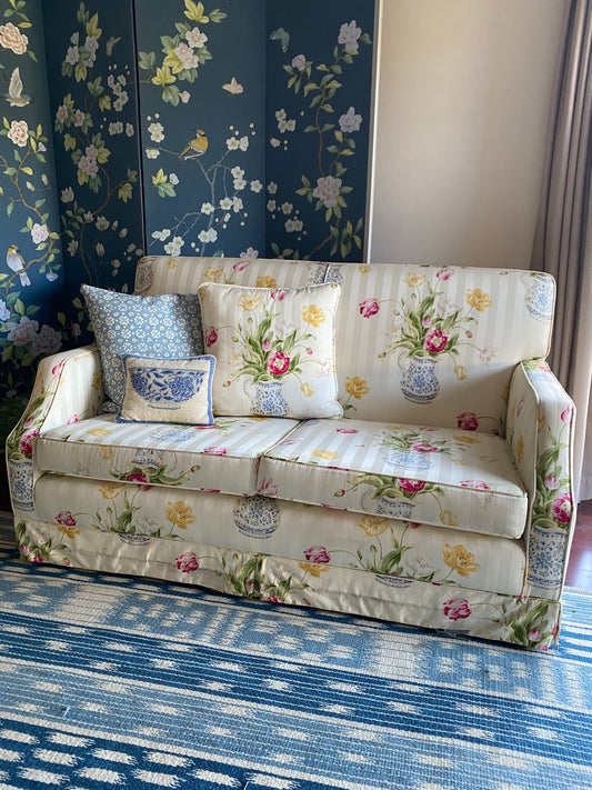 Tulip Floral Chintz 2 Seater Sofa