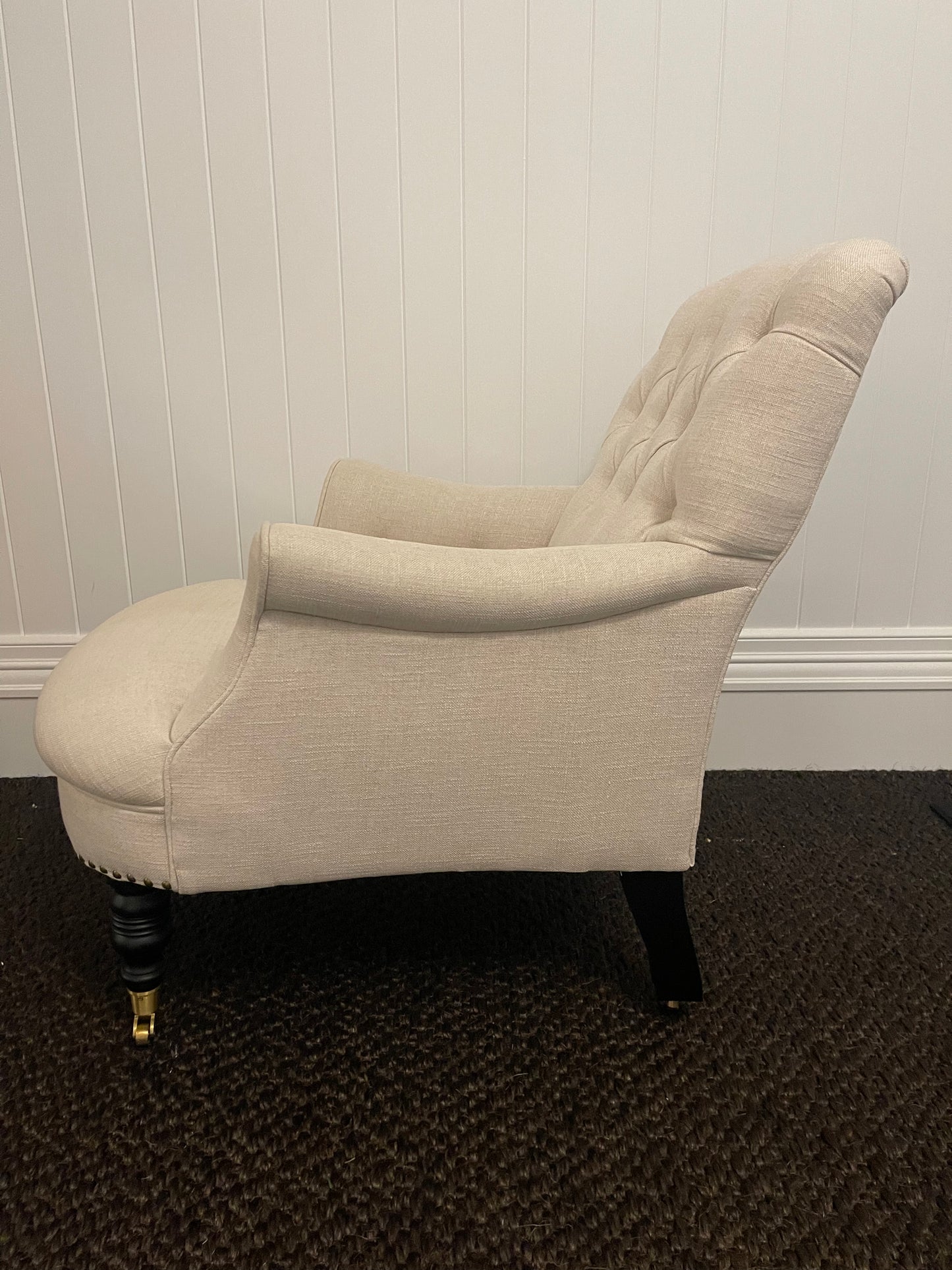 Classic Compact Diamond Button Armchair