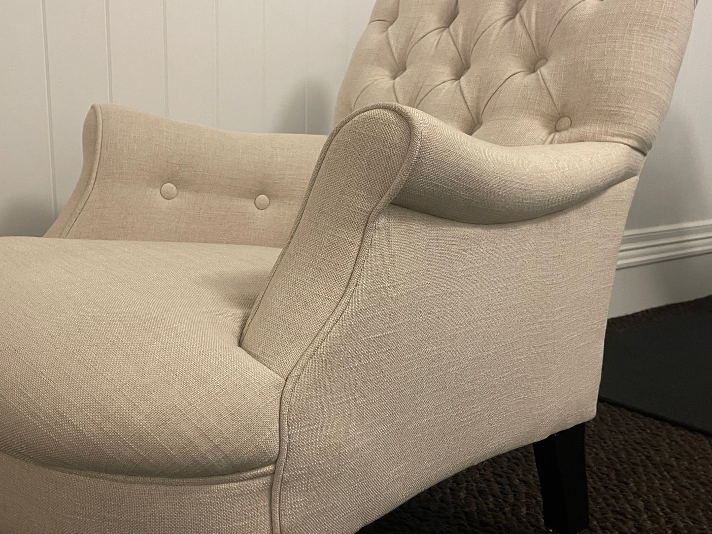 Classic Compact Diamond Button Armchair