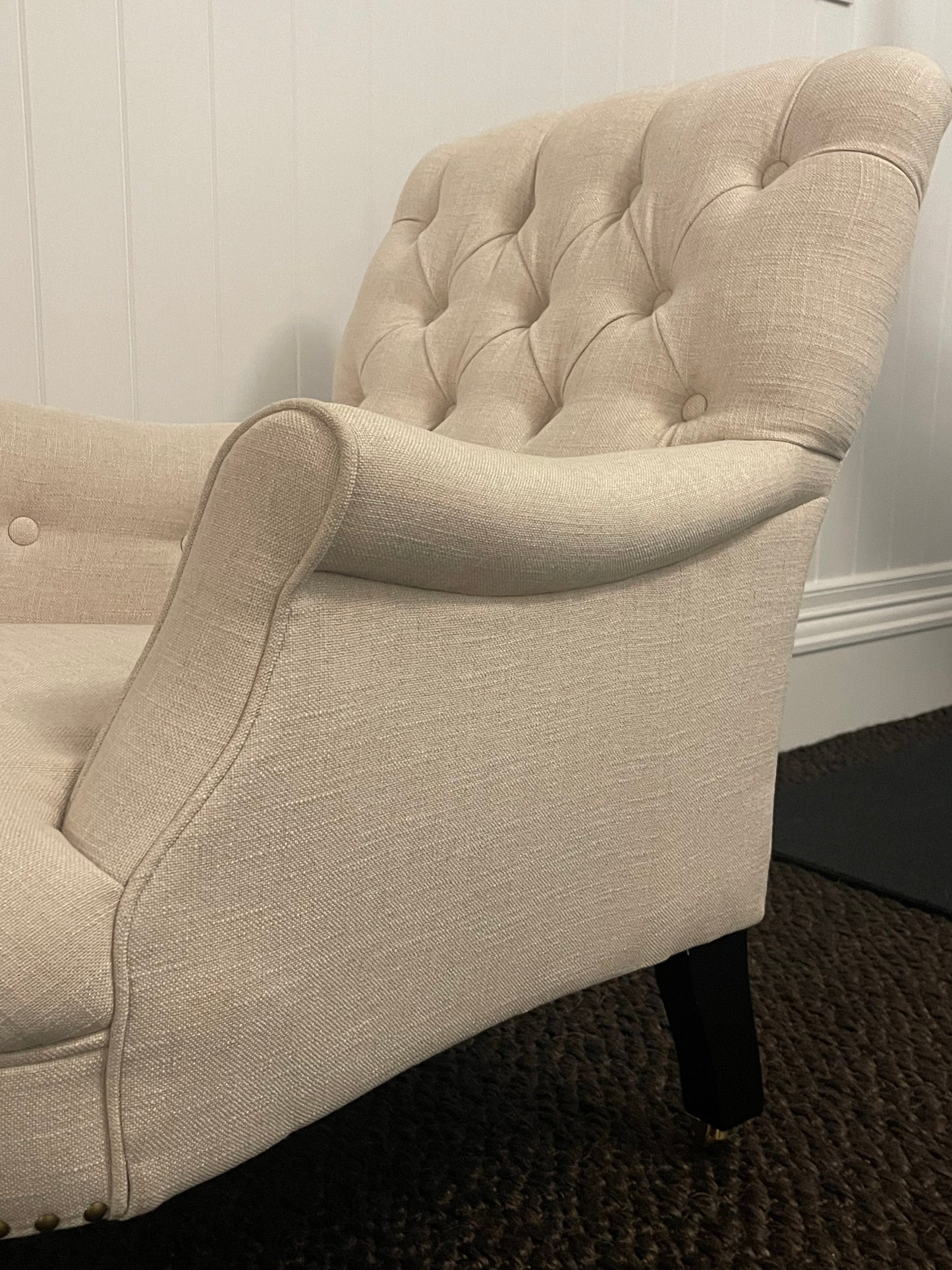 Classic Compact Diamond Button Armchair