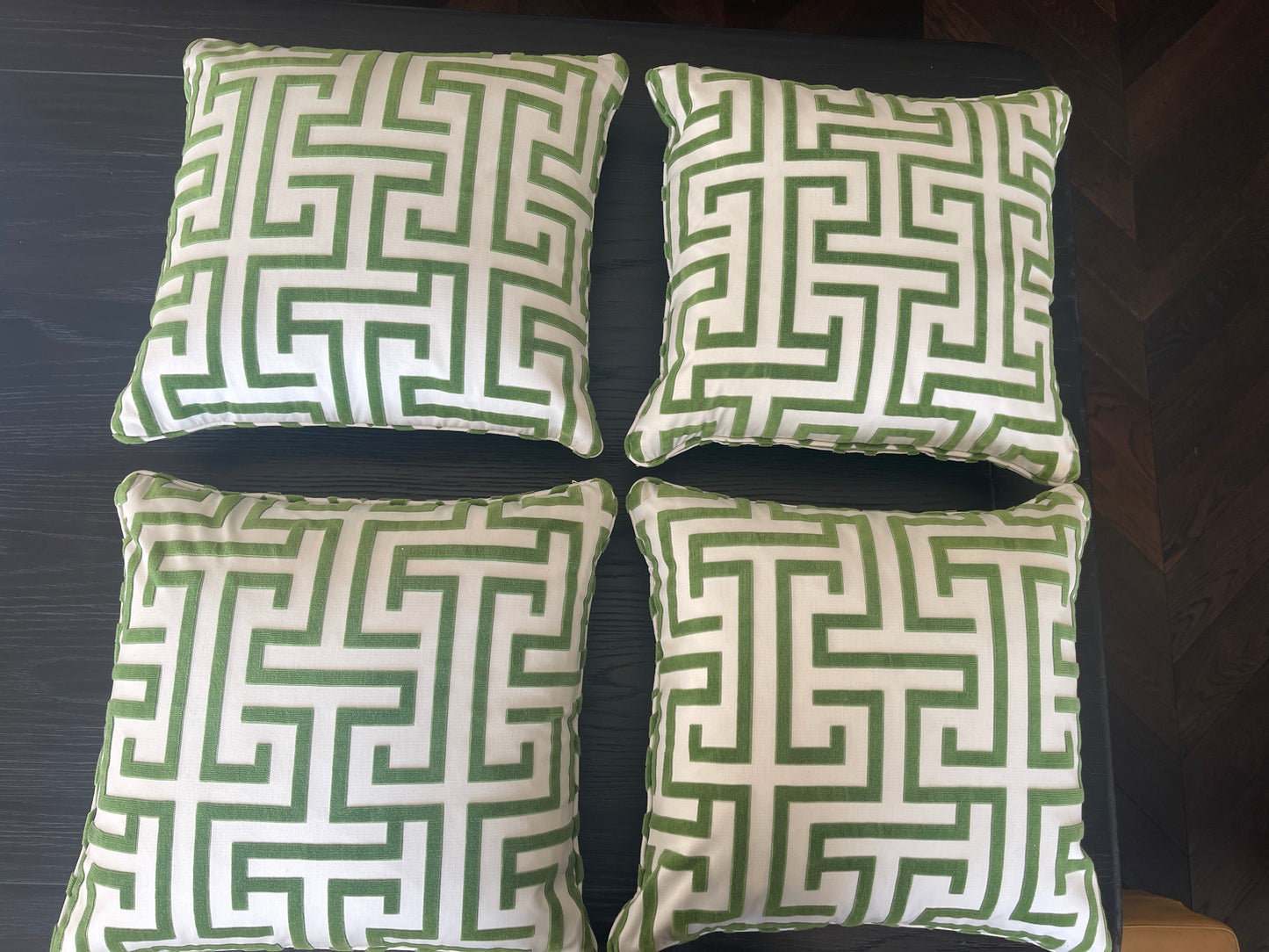 4 Thibaut Ming Trail Custom Made Cushions