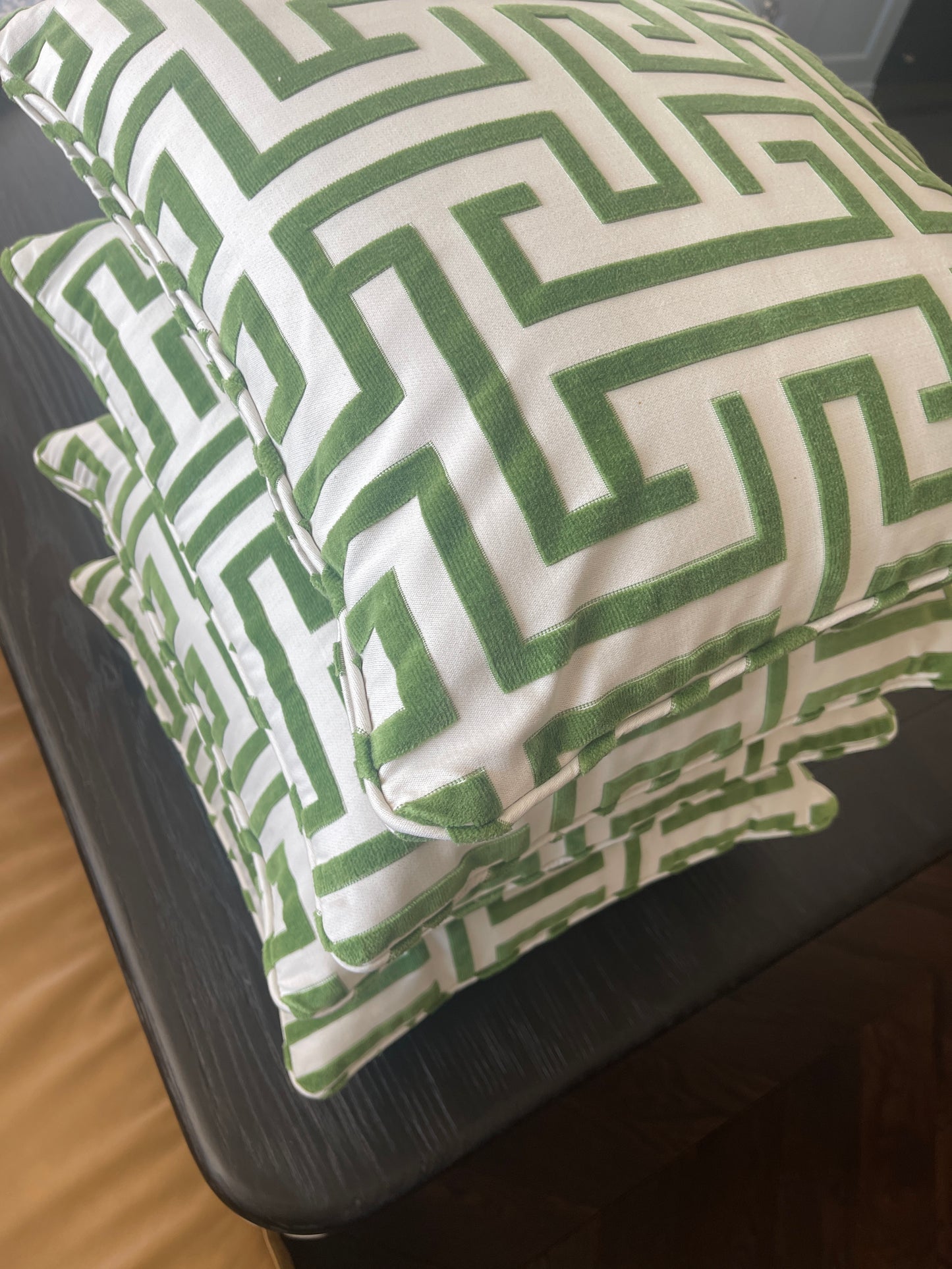 4 Thibaut Ming Trail Custom Made Cushions