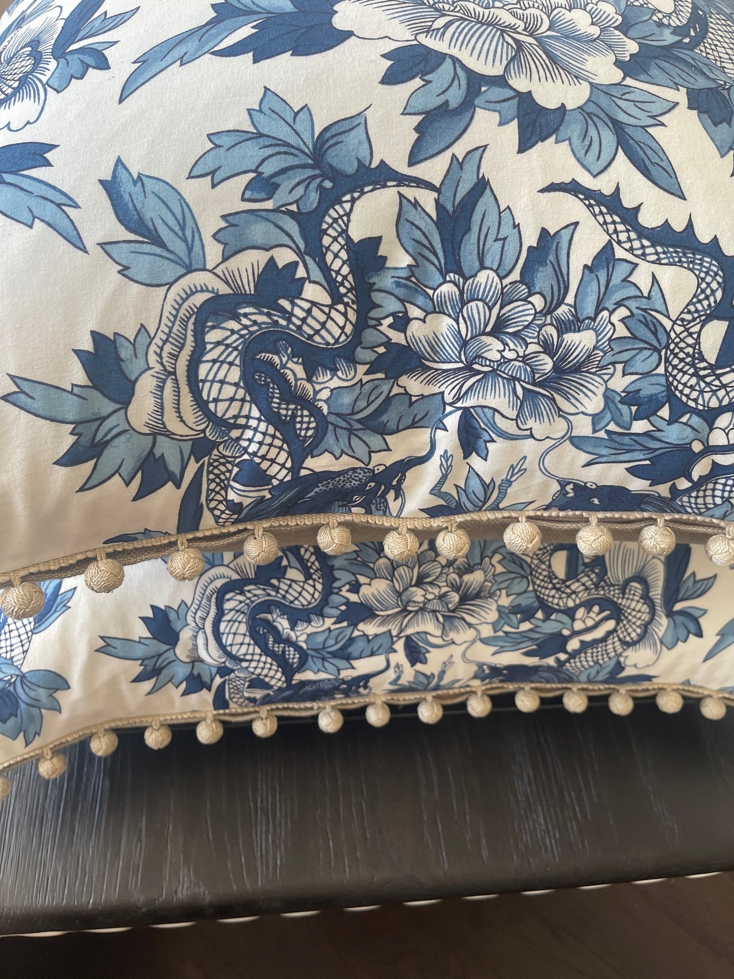 Pair Ralph Lauren Custom "Nanking" European Cushions